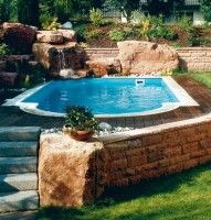 Komplett-Set Future Pool Power S 3,50 x 7,00 x 1,50 m mit römischer Treppe in blau Komplett-Set Future Pool Power S 3,50 x 7,00 x 1,50 m mit römischer Treppe in blau